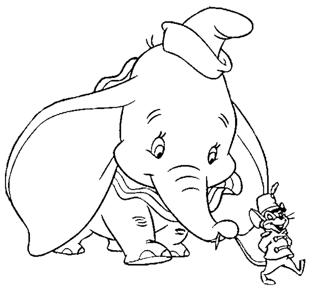 Dumbo Coloring Pages