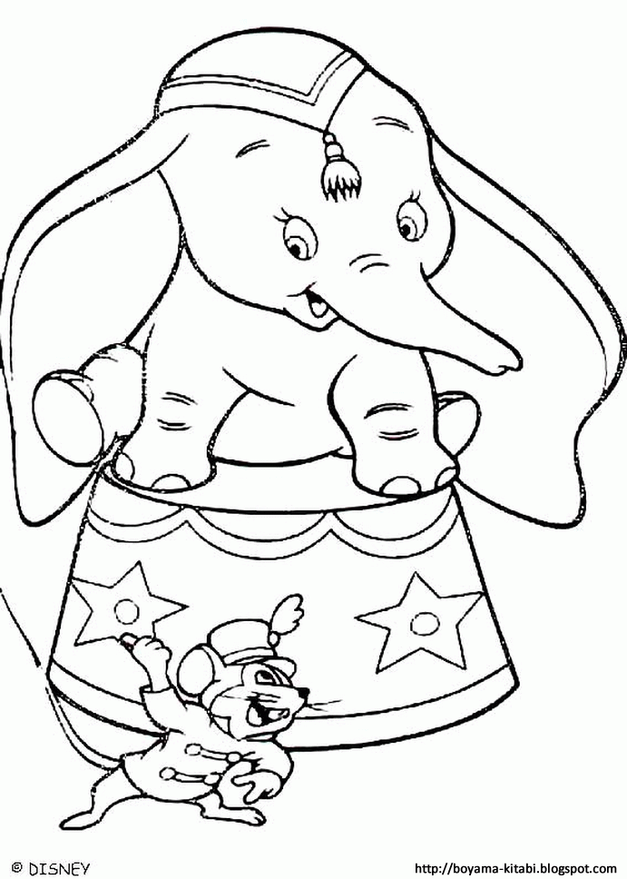 Dumbo Colouring Pages Coloring Home