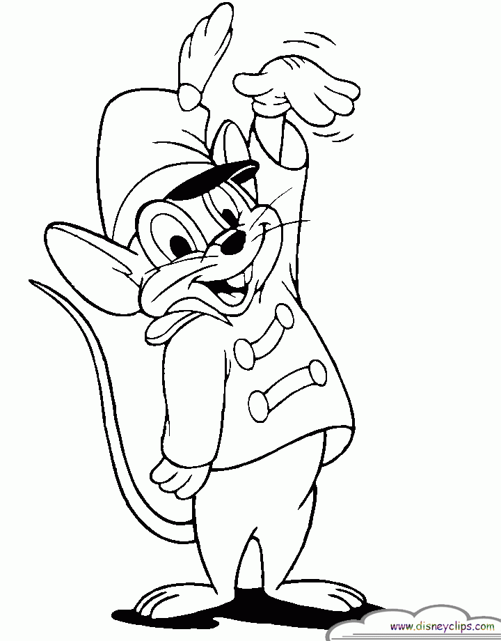Dumbo Colouring Pages Coloring Home