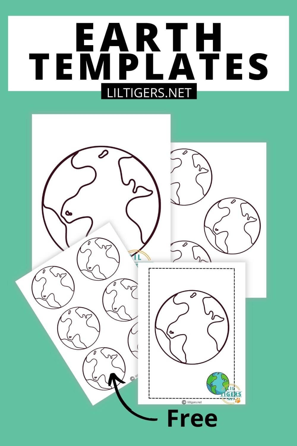 free printable earth template