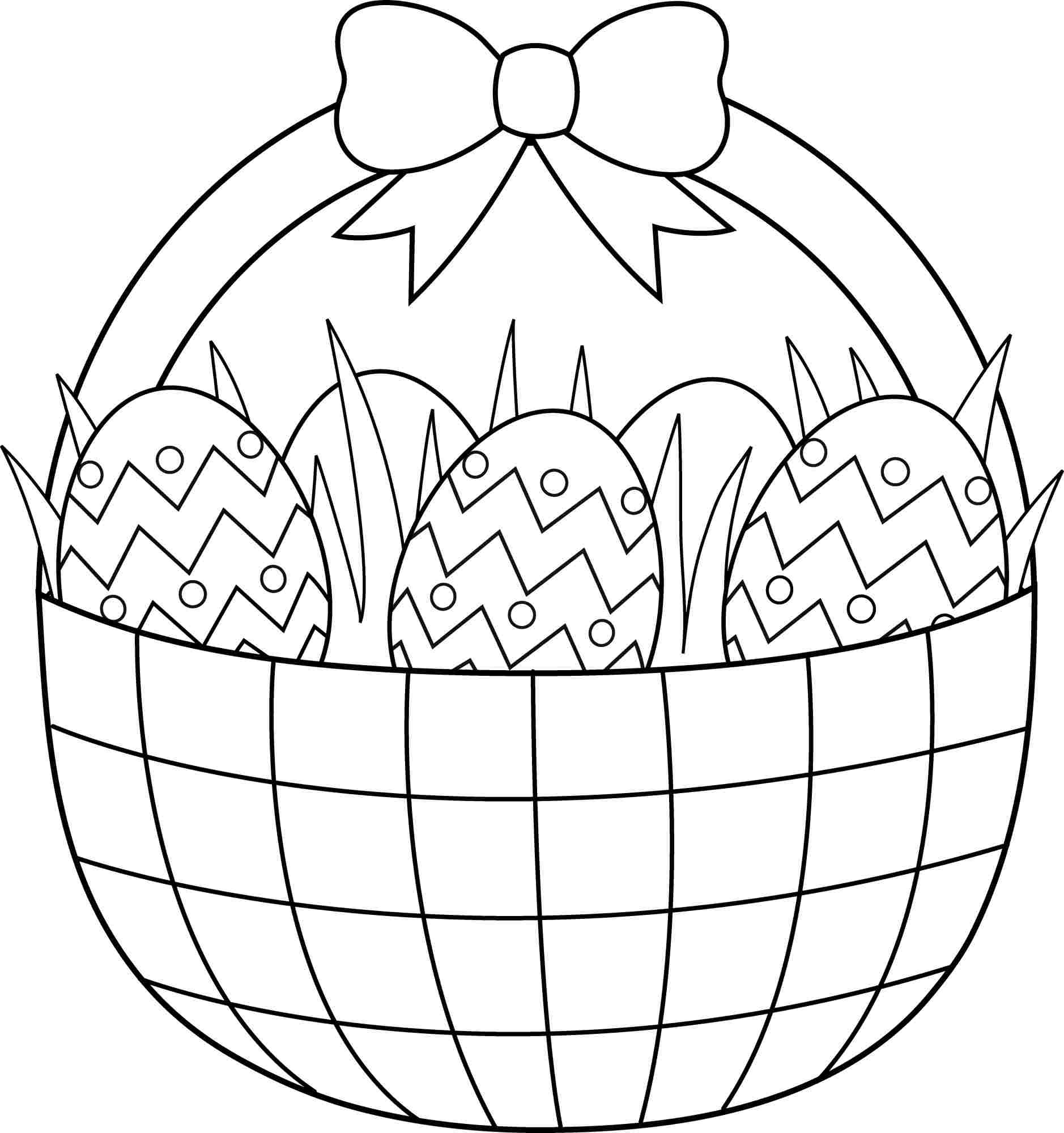 Easter Basket Coloring Pages Printable At GetDrawings Free Download