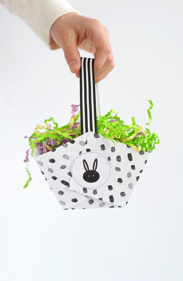 easter basket pattern printable