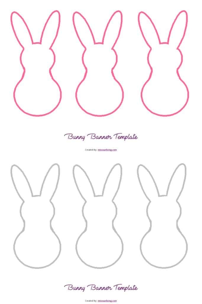 Easter Bunny Cutouts Printable A Guide To Printable And DIY Easter