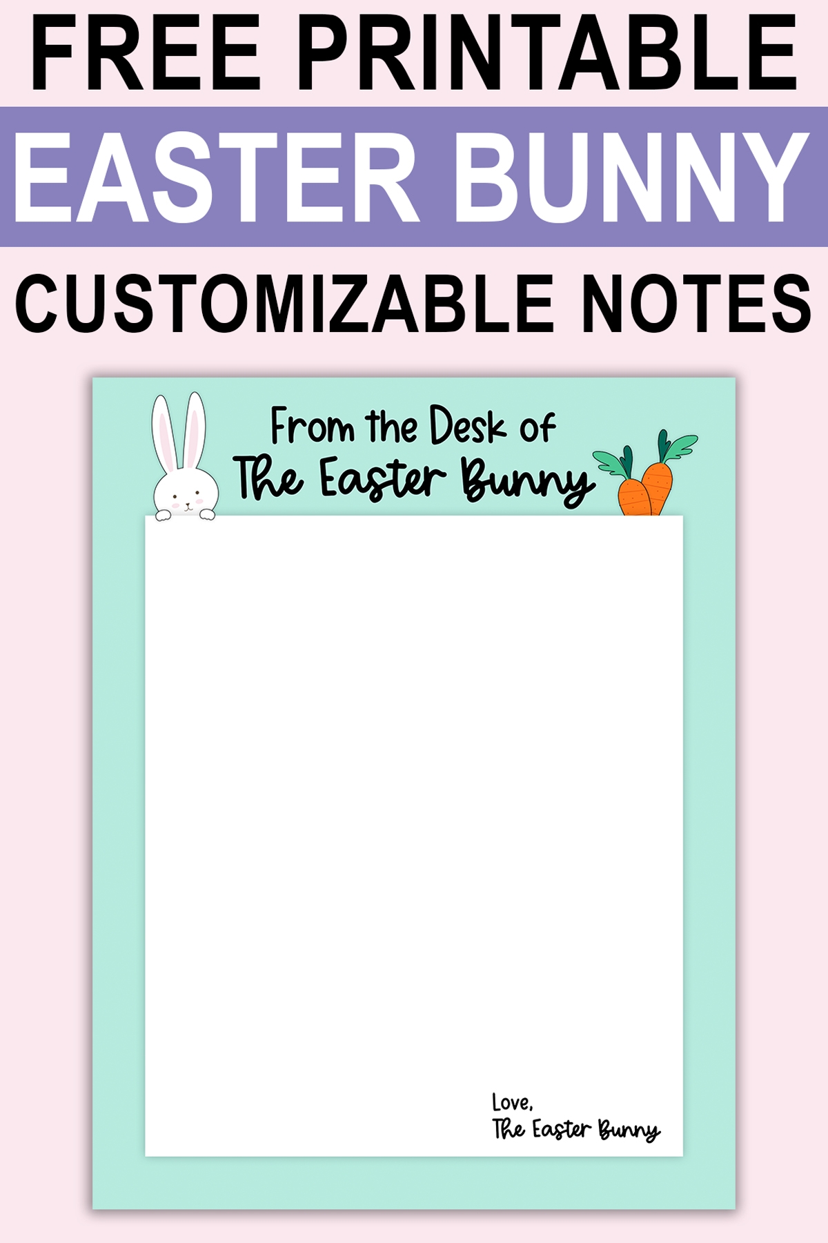 free printable easter bunny