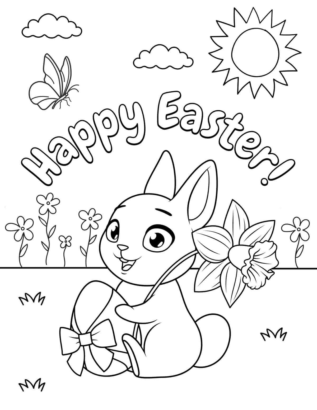 Easter Coloring Pages Printable Free Boy Coloring Pages