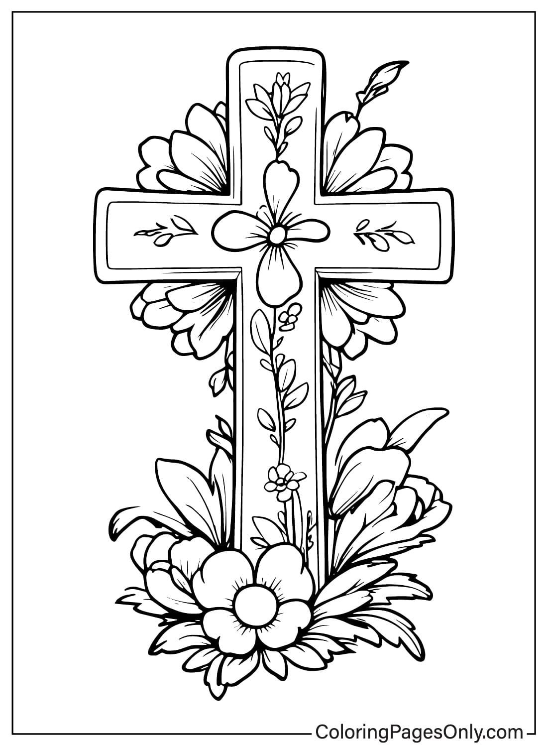free cross coloring pages