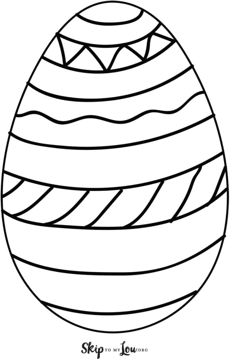 large easter egg cut out