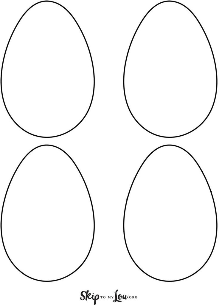 Easter Eggs Template Printable Content Calendar Template