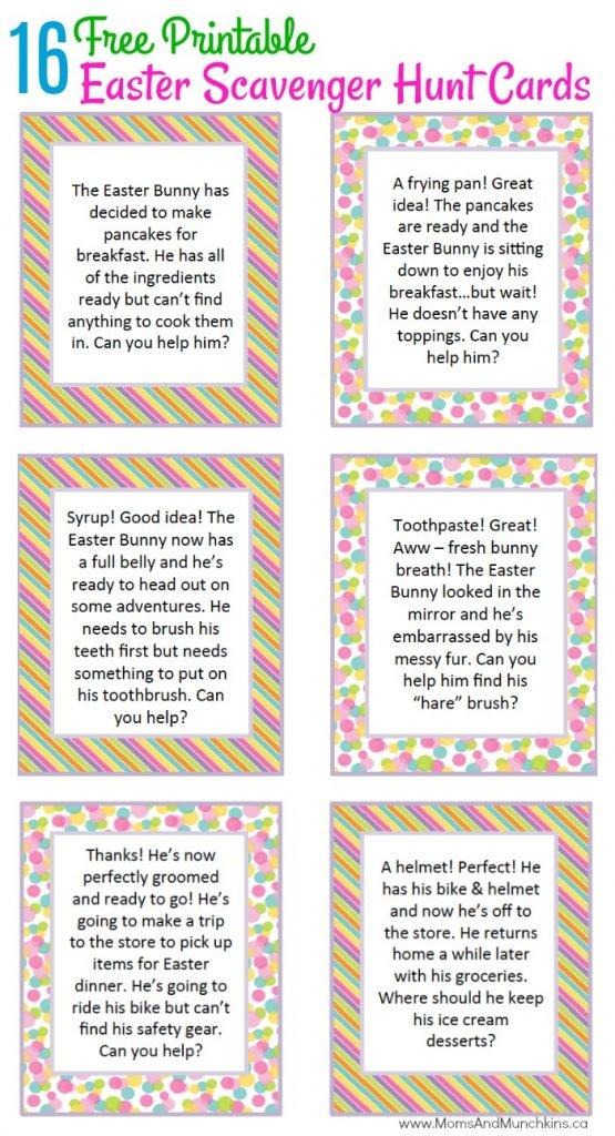 Easter Scavenger Hunt Ideas Moms Munchkins Treasure Hunt 