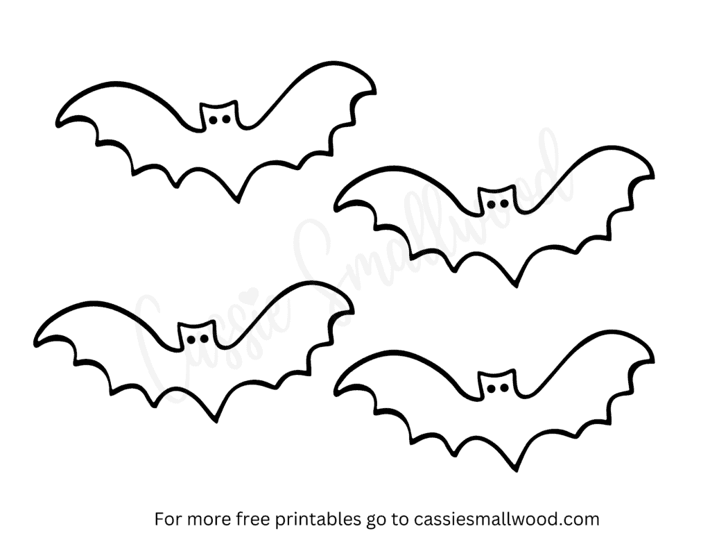 Easy Bat Templates Cassie Smallwood