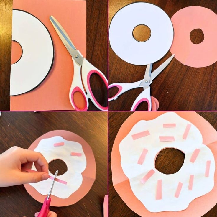 Easy Donut Crafts With Free Printable Donut Template In 2024 Donut 