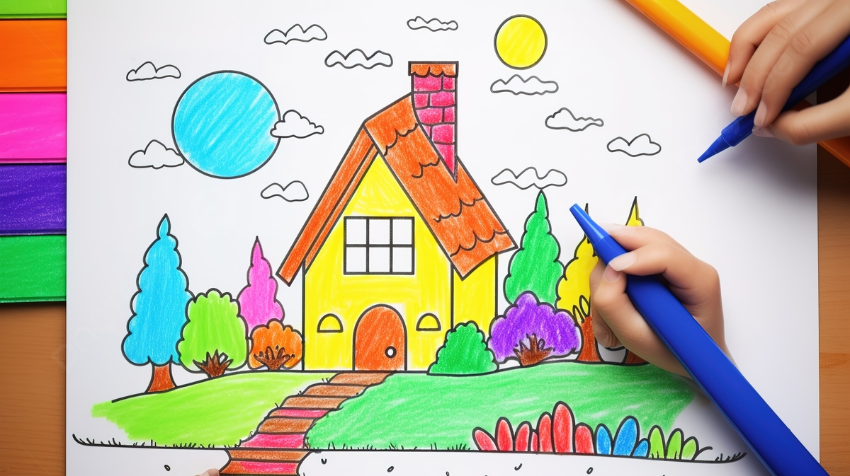 easy pictures to color for kids printable