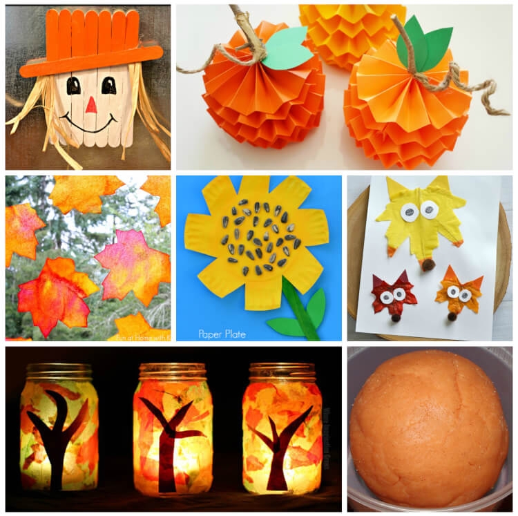 easy fall crafts for kindergarten printable