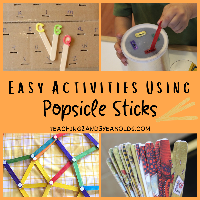 Easy Popsicle Stick Activities For Toddlers And Preschoolers