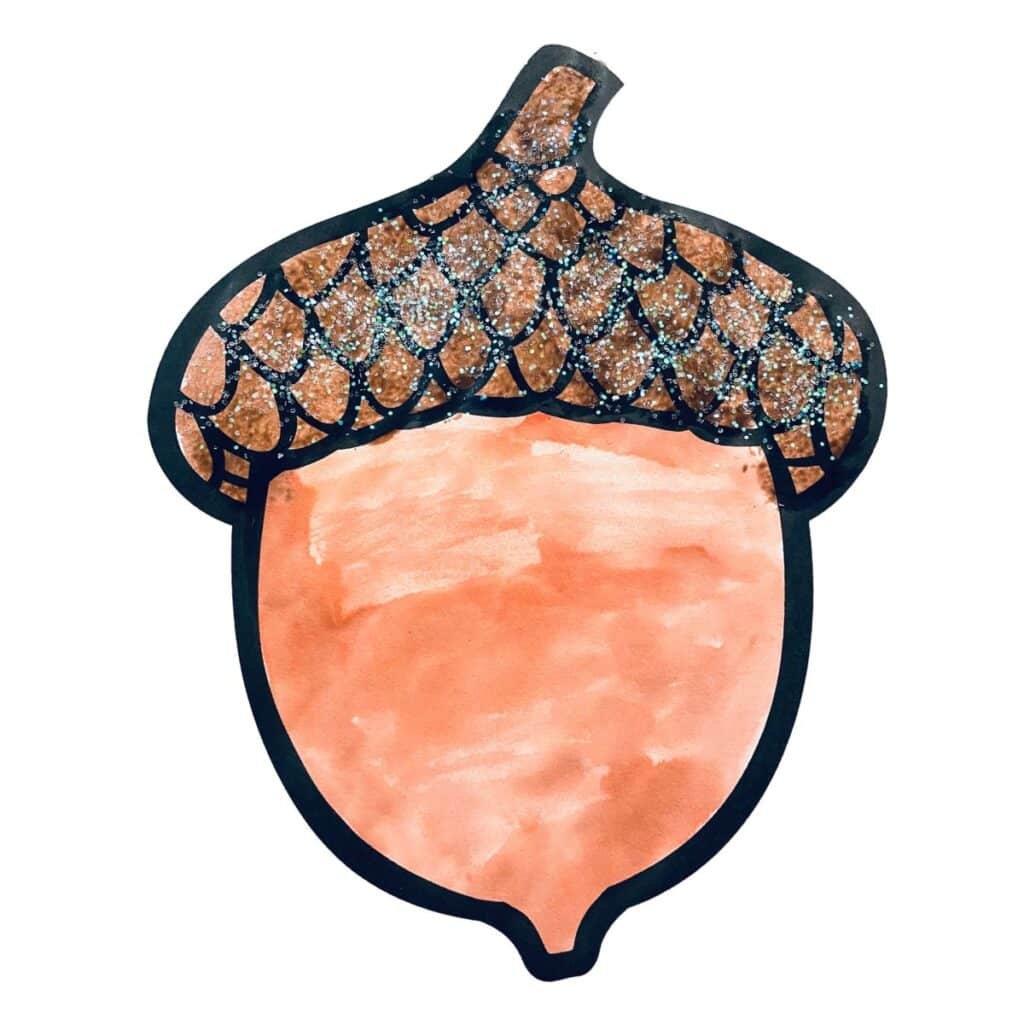 free printable acorn craft