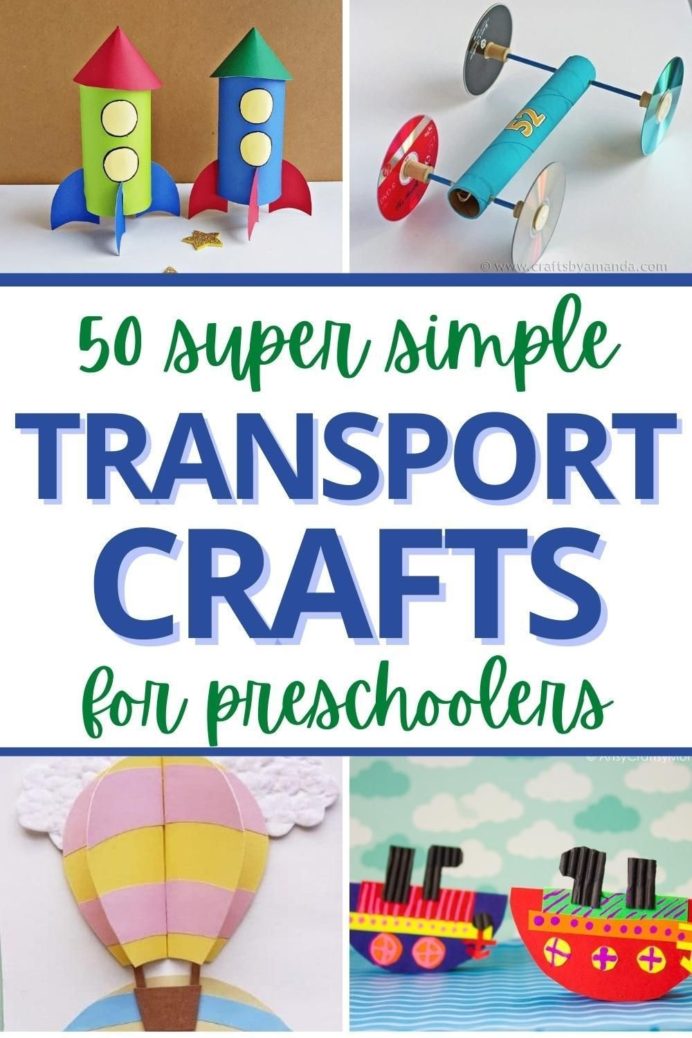 Easy Transportation Crafts For Preschoolers Toddlers PreK 