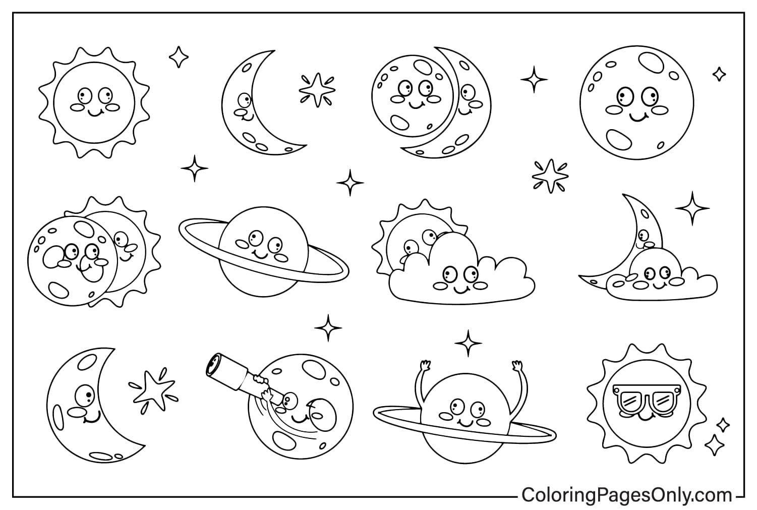 Eclipse Coloring Page Free Printable Coloring Pages