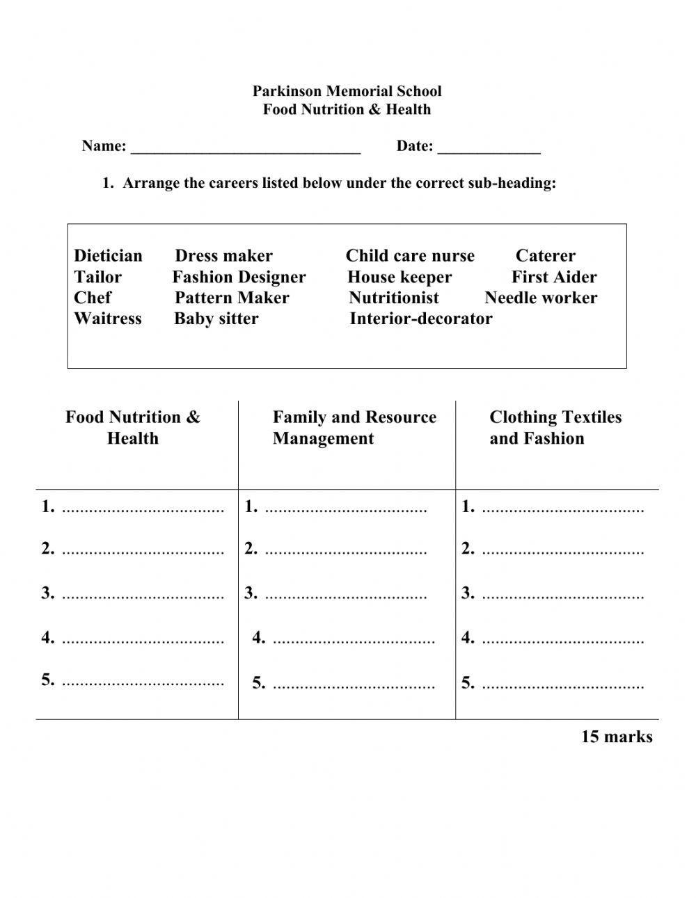 Economics Worksheets Worksheets Library