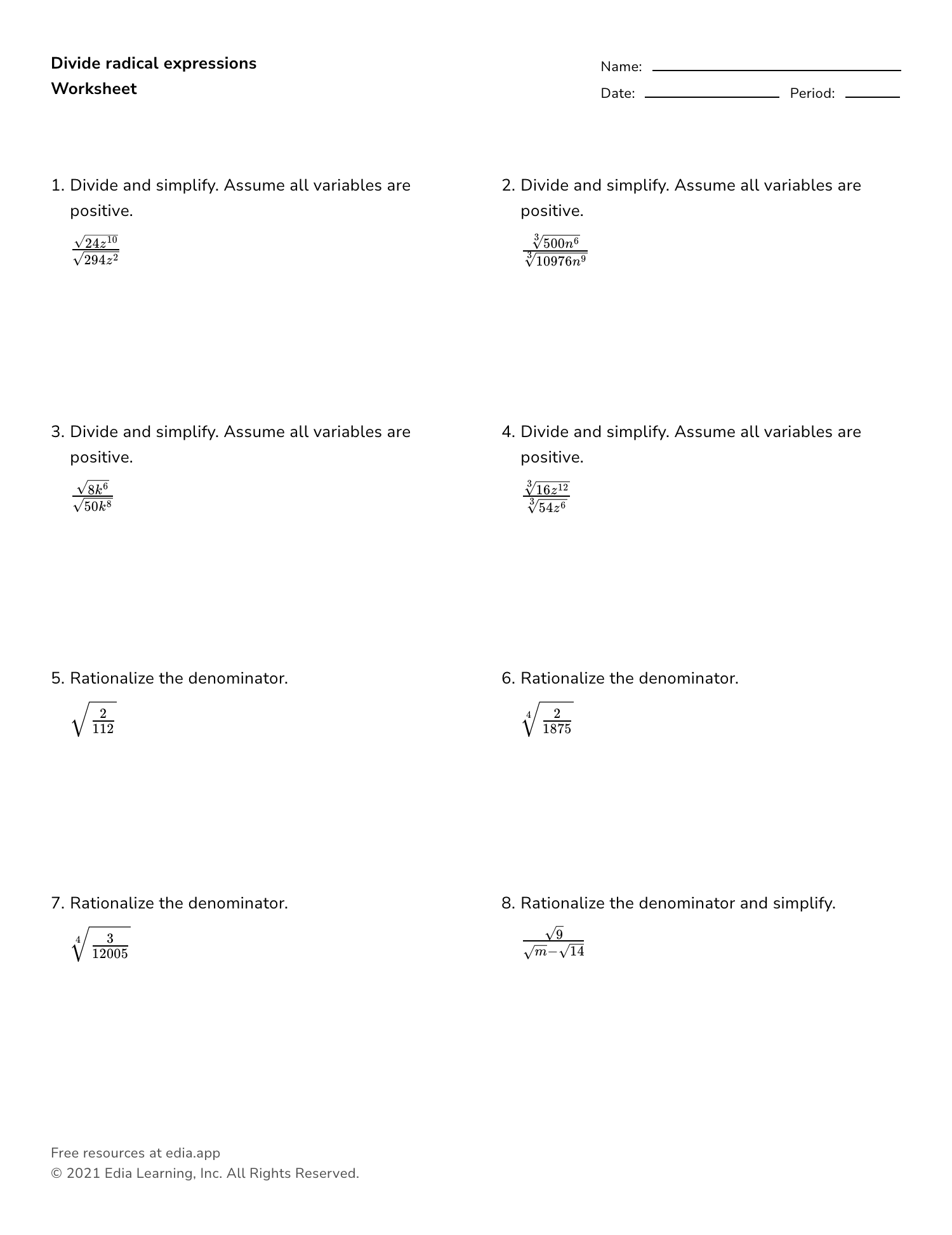 Edia Free Math Homework In Minutes Worksheets Library
