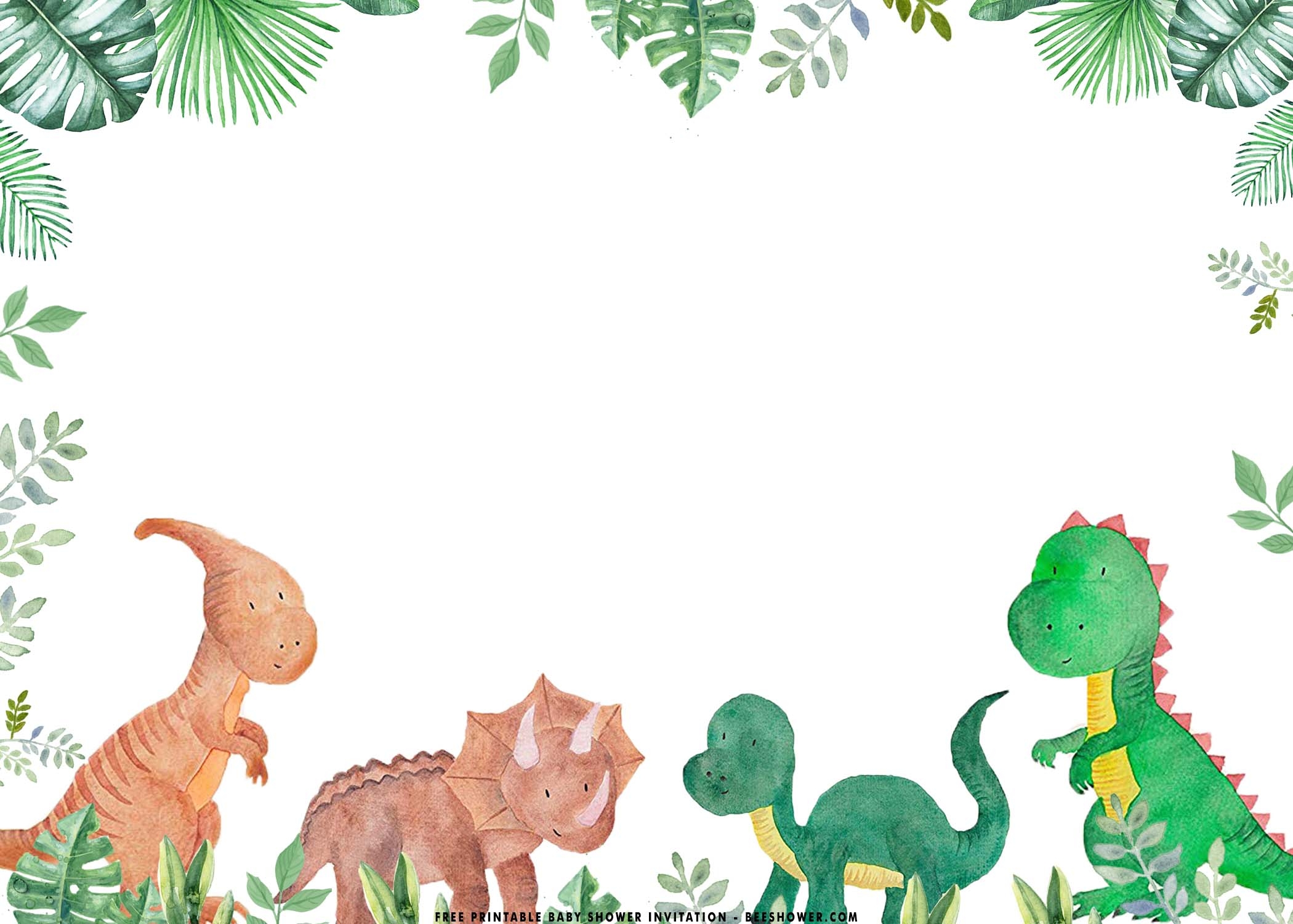 free editable dinosaur template