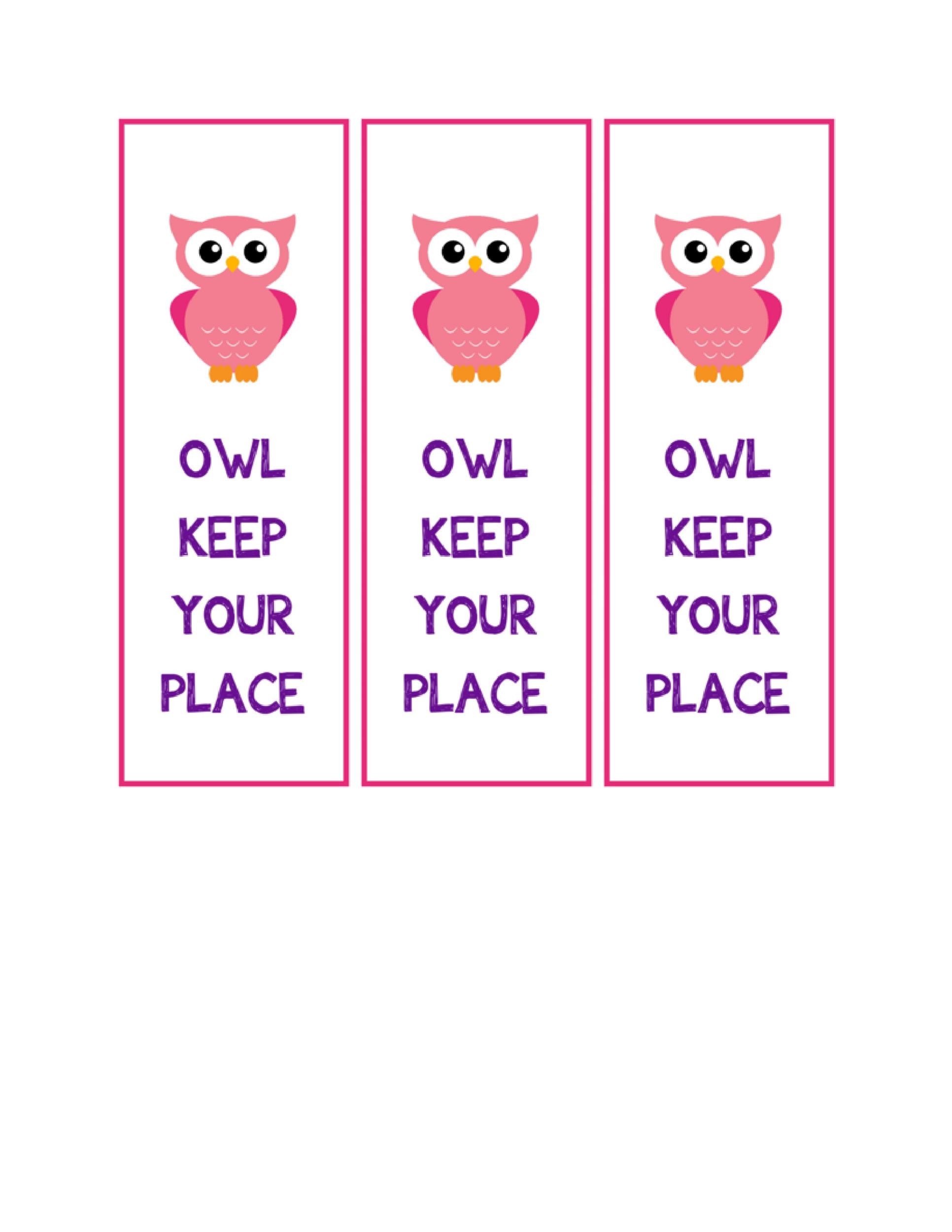 Editable Bookmark Template