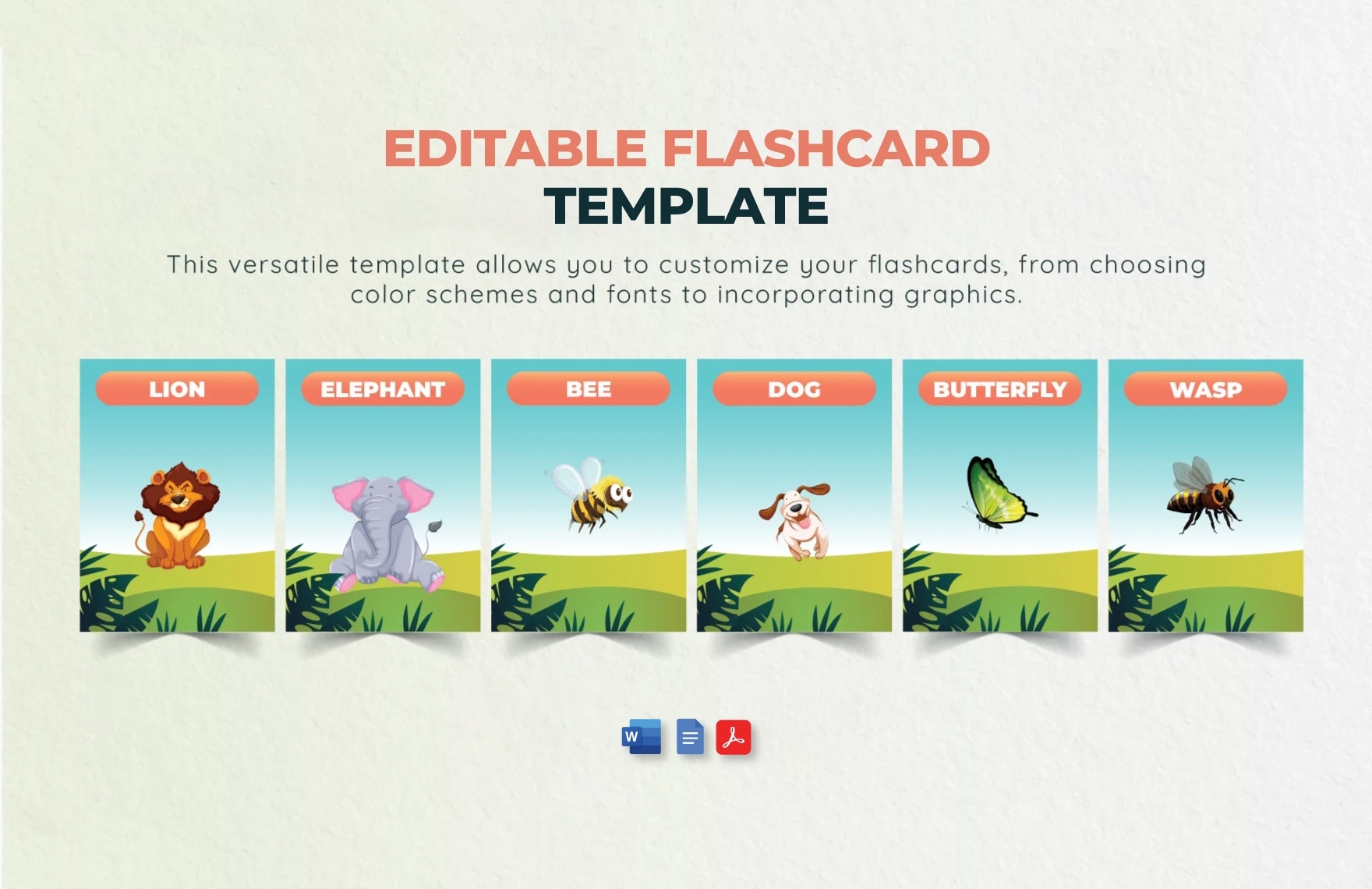 Editable Flashcard Template In Word Google Docs PDF Download 