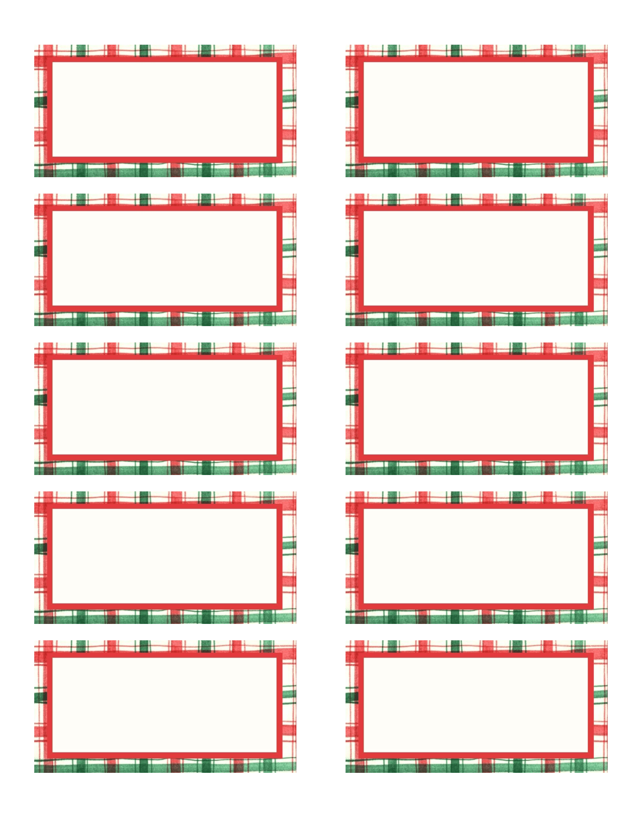 free editable address labels