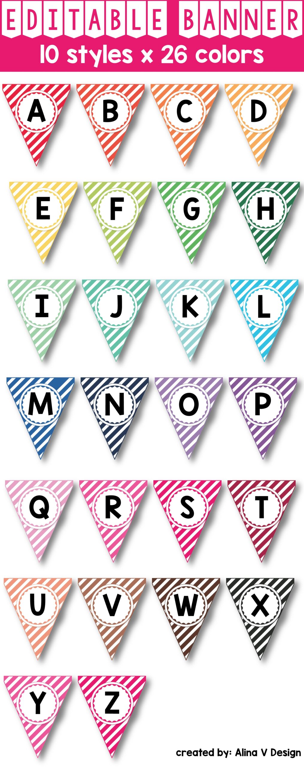Editable Printable Banner Template