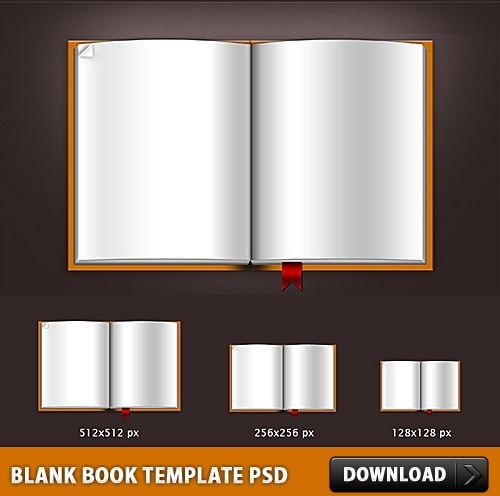 printable book template