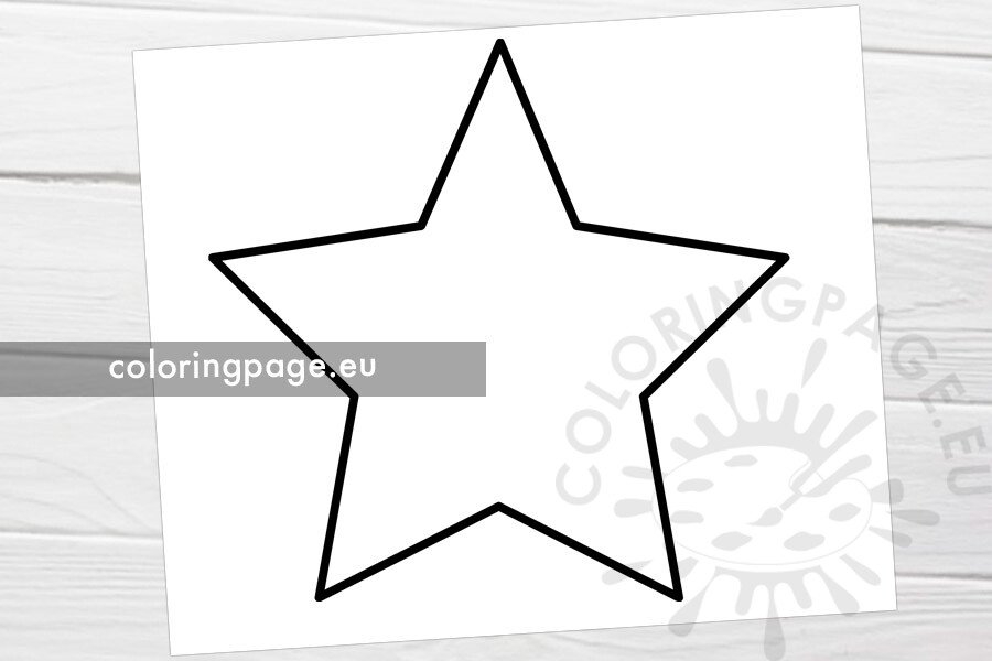 Editable Star Template