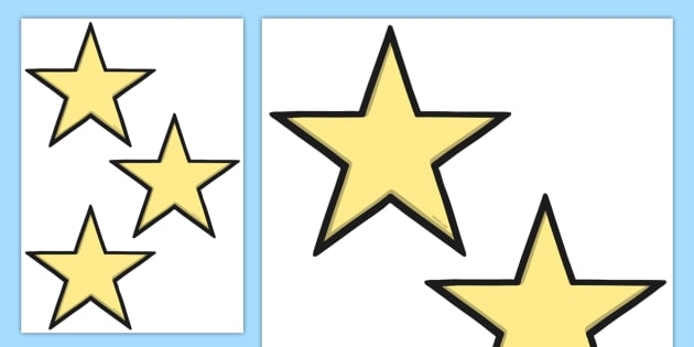 Editable Star Template