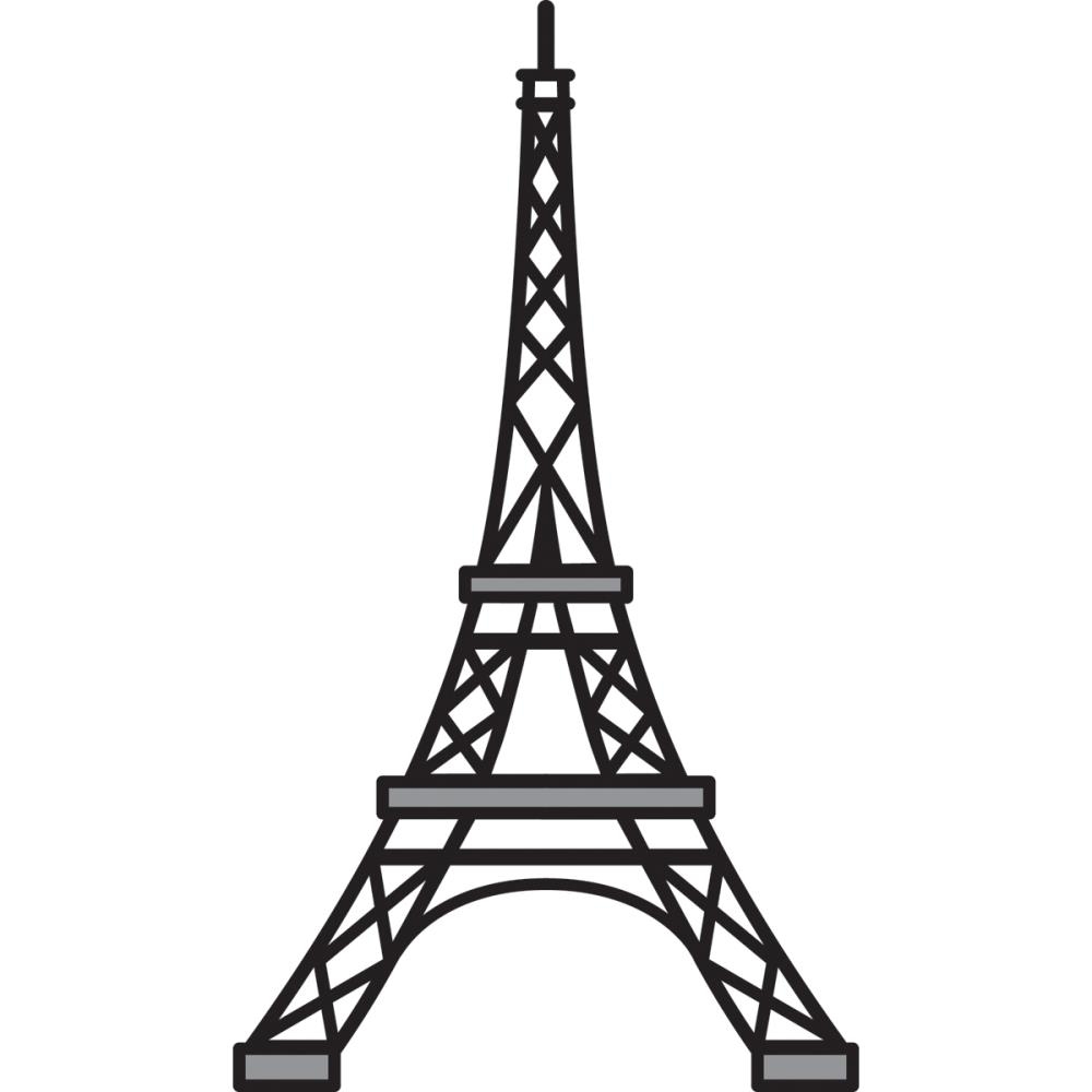 Eiffel Tower Stencil ClipArt Best