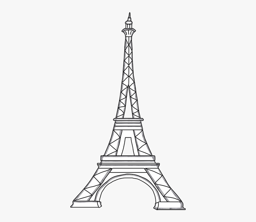 Eiffel Tower Template Cut Out Eiffel Tower Cut Out Template HD Png 