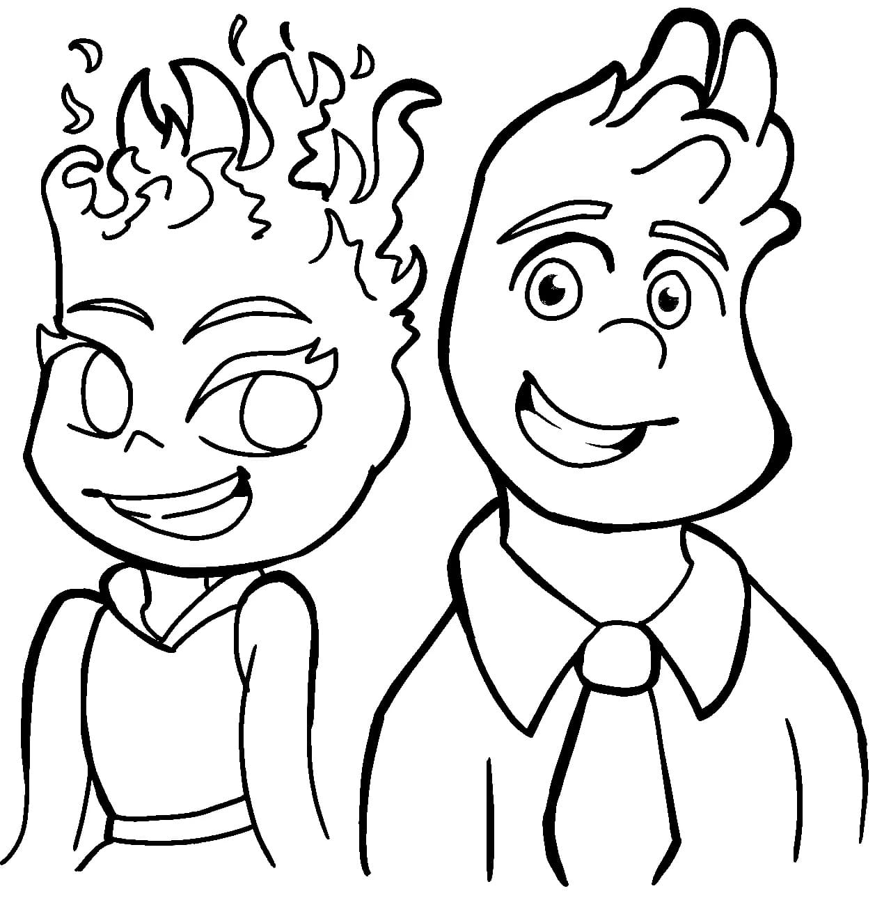 Elemental Coloring Pages Coloring Home