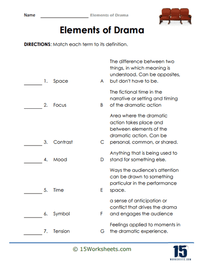 Elements Of Drama Worksheets 15 Worksheets Worksheets Library