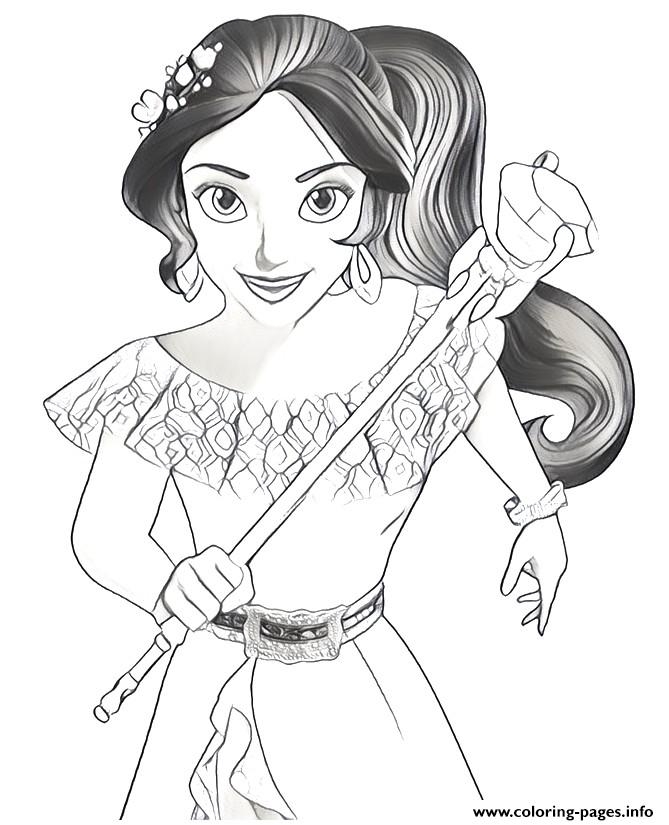 Elena Of Avalor Disney Coloring Pages Printable