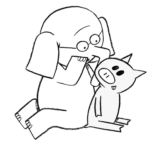 Elephant And Piggie Coloring Pages Coloring Home