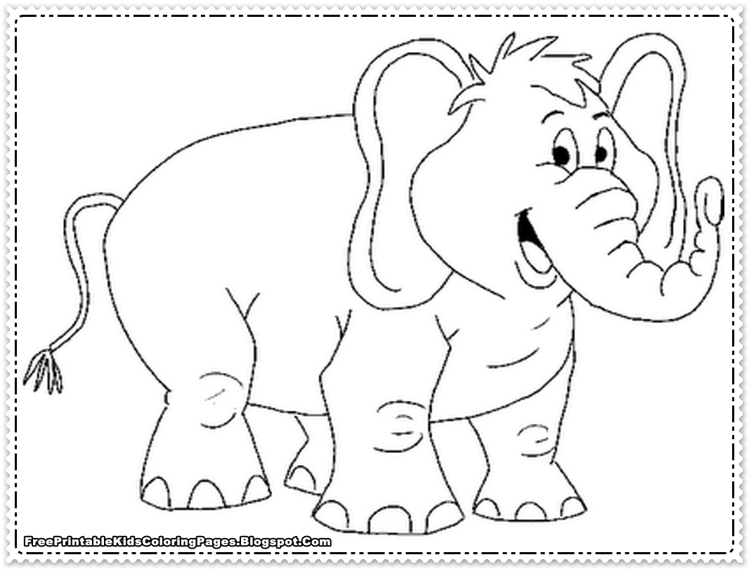 Elephant Coloring Pages Printable AMP Blogger Design