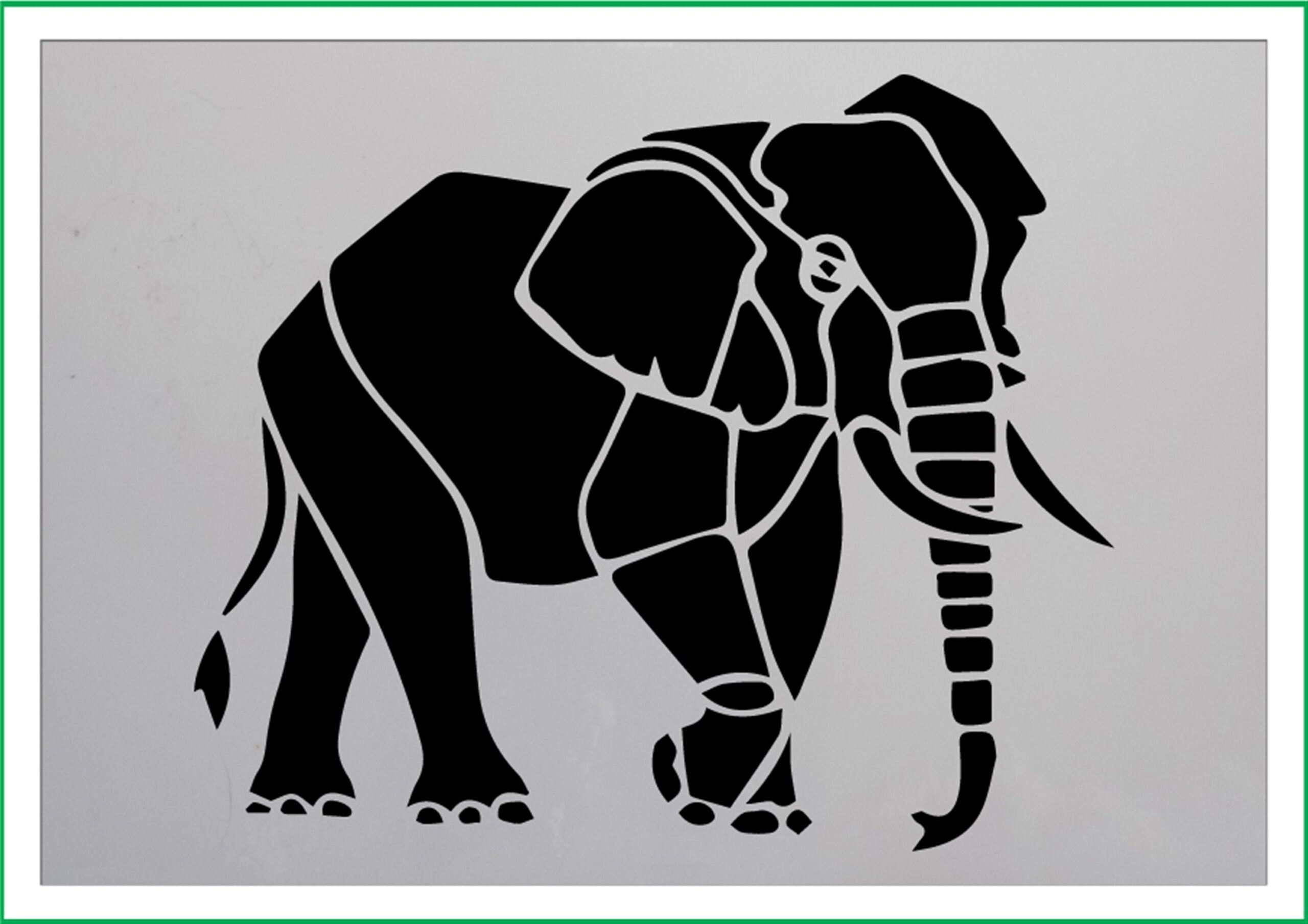 free printable elephant stencil