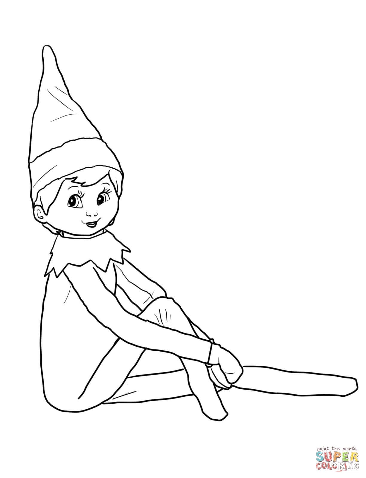 Elf On Shelf Drawing At PaintingValley Explore Collection Of Elf