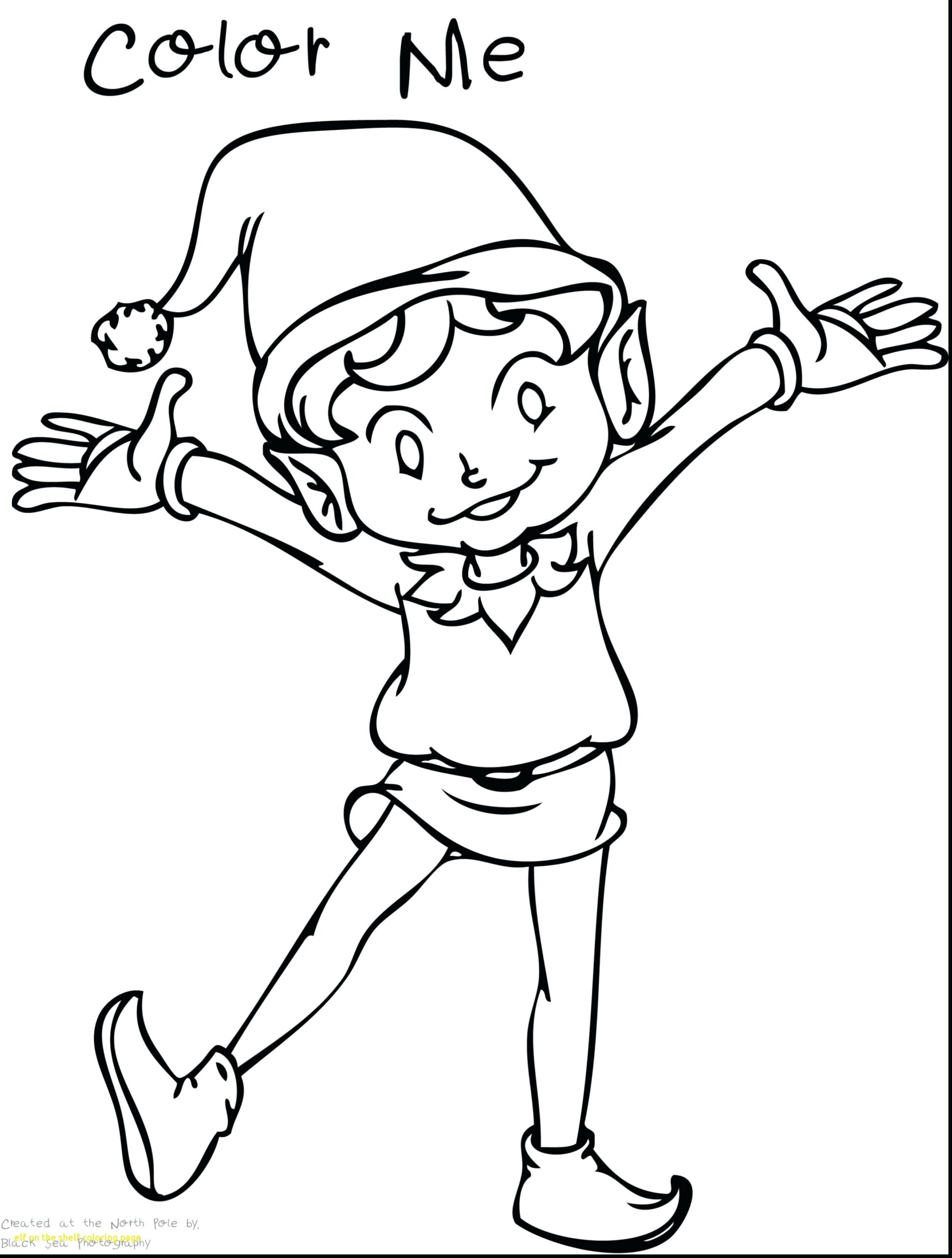Elf On The Shelf Coloring Pages At GetDrawings Free Download