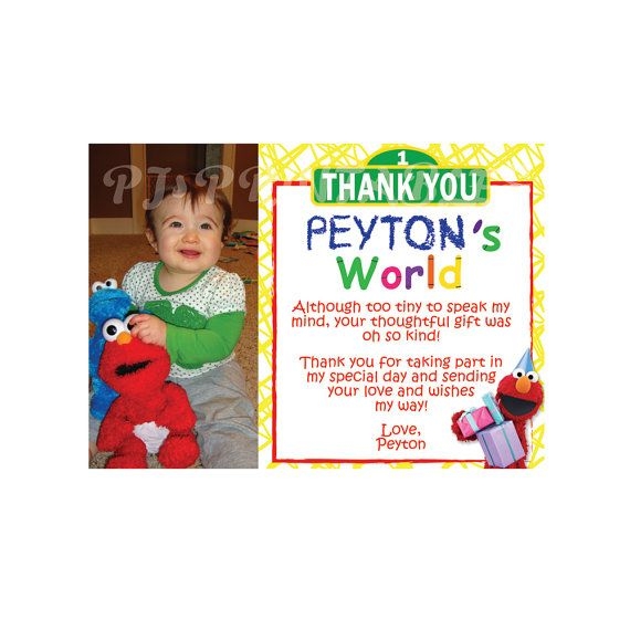 sesame street thank you cards printable