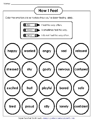 Emotions And Feelings Worksheets Worksheets Library