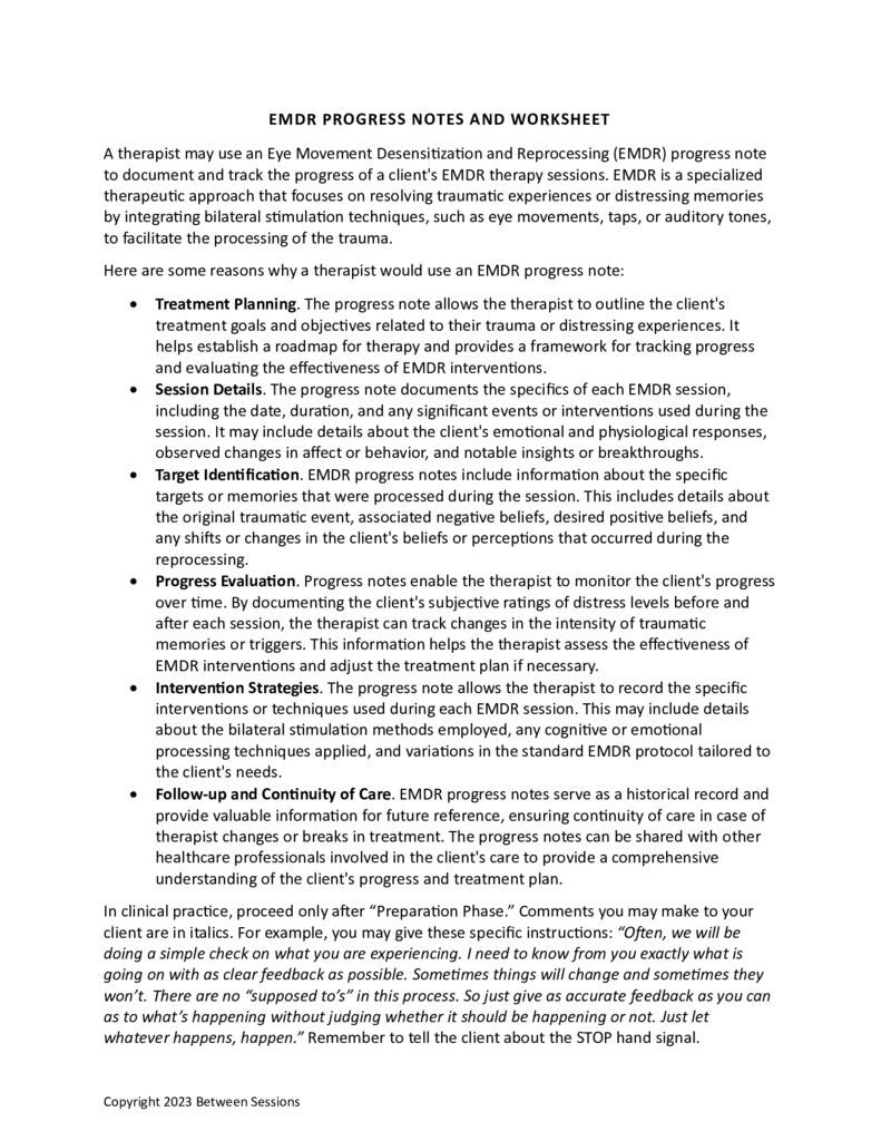 Empowered Through EMDR PsychoTherapy Resources For Clinicians