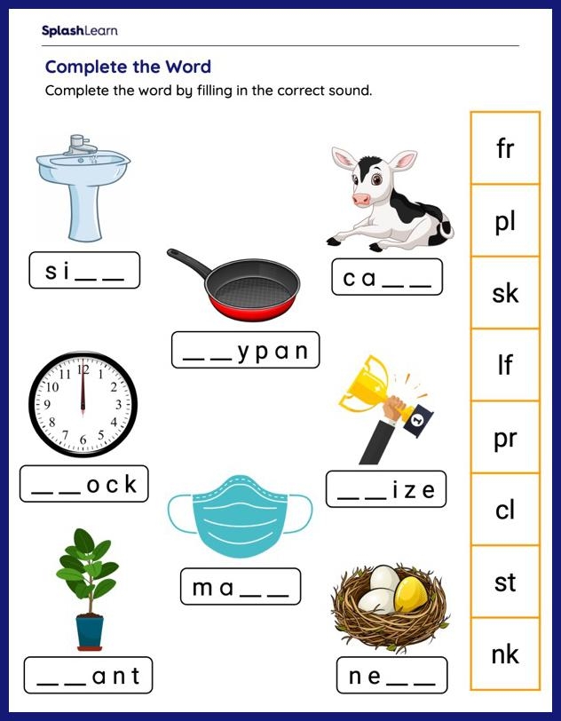Engaging Ending Blends Worksheets For Effective Phonics Learning