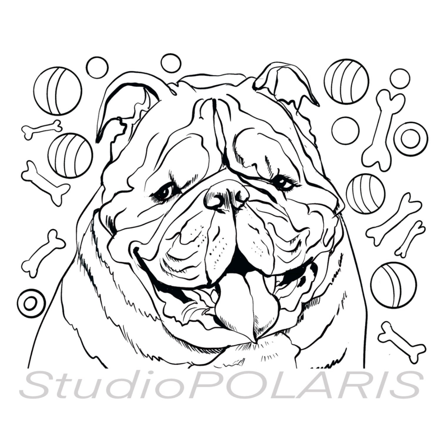 English Bulldog Coloring Pages Coloring Home