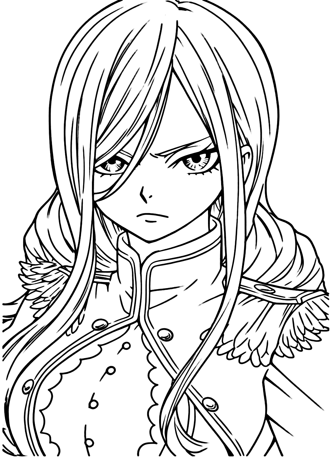 Erza Scarlet Printable Coloring Templates Free Printable Coloring Pages