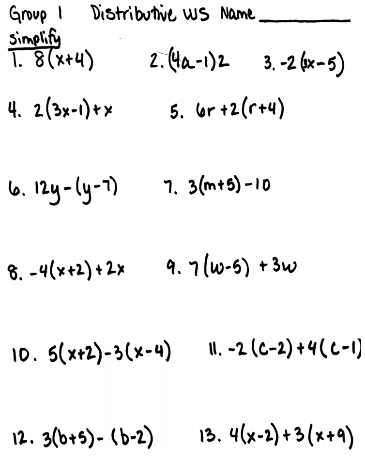 evaluate an algebraic expression worksheet