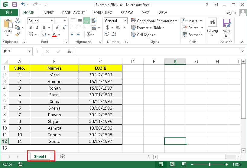 Excel New Sheet Shortcut Javatpoint Worksheets Library