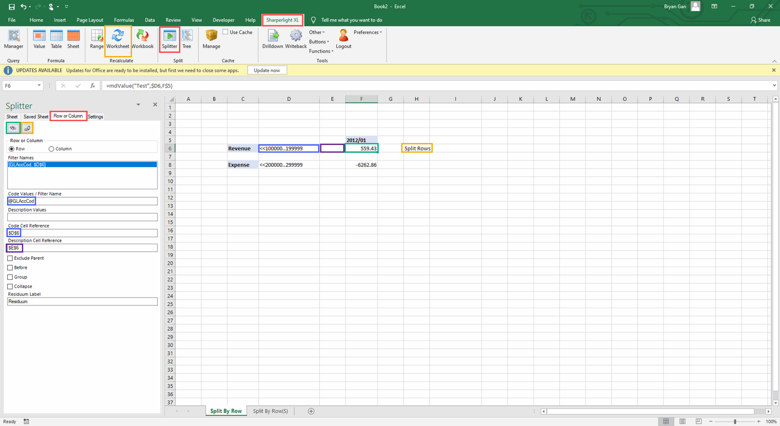 Excel Splitter Sheet Rows And Columns Sharperlight Worksheets 